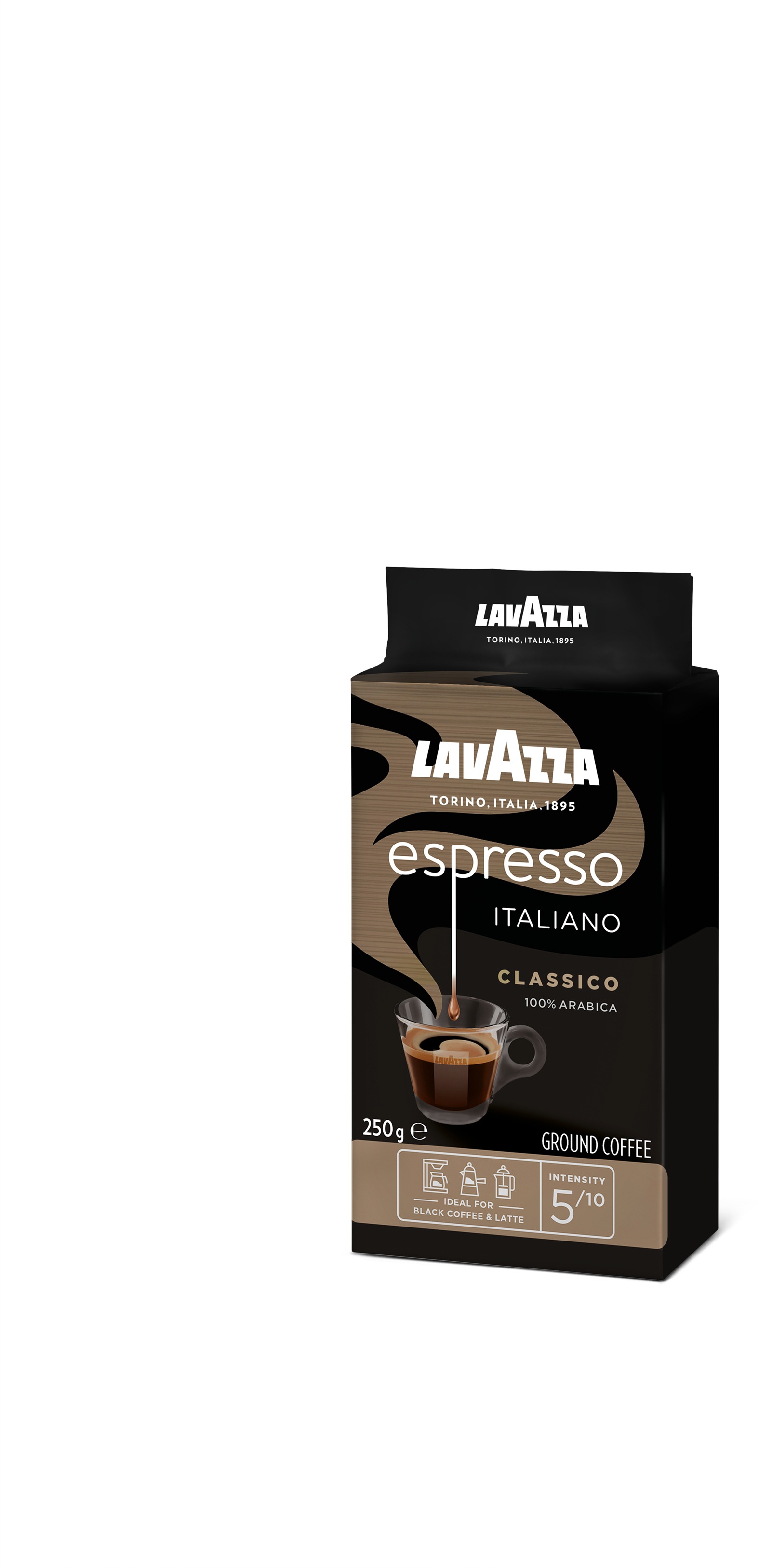 Lavazza Caffe Espresso, mletá, 250 g, vákuovo balená