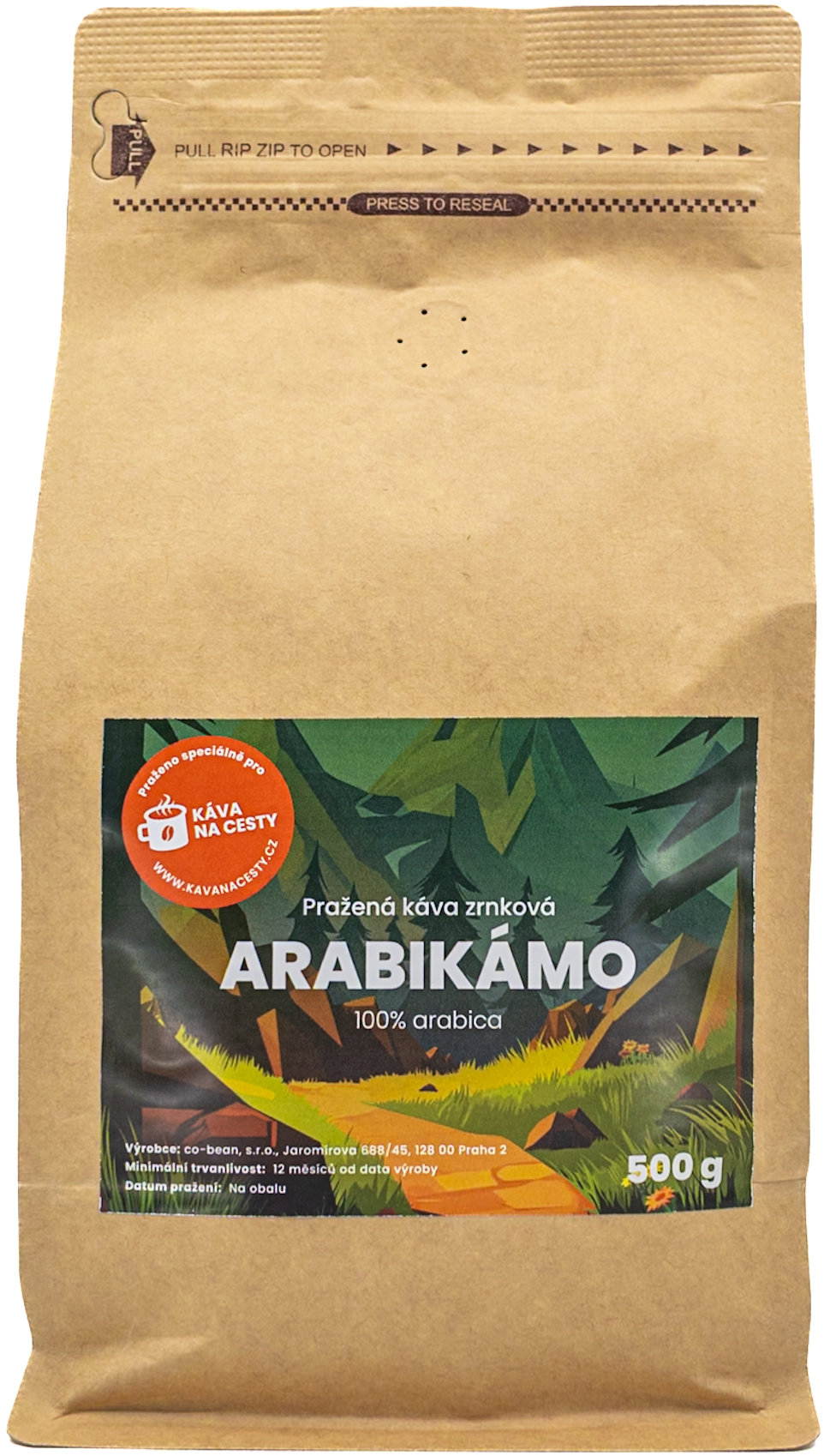 Káva na cesty Arabikámo 500 g