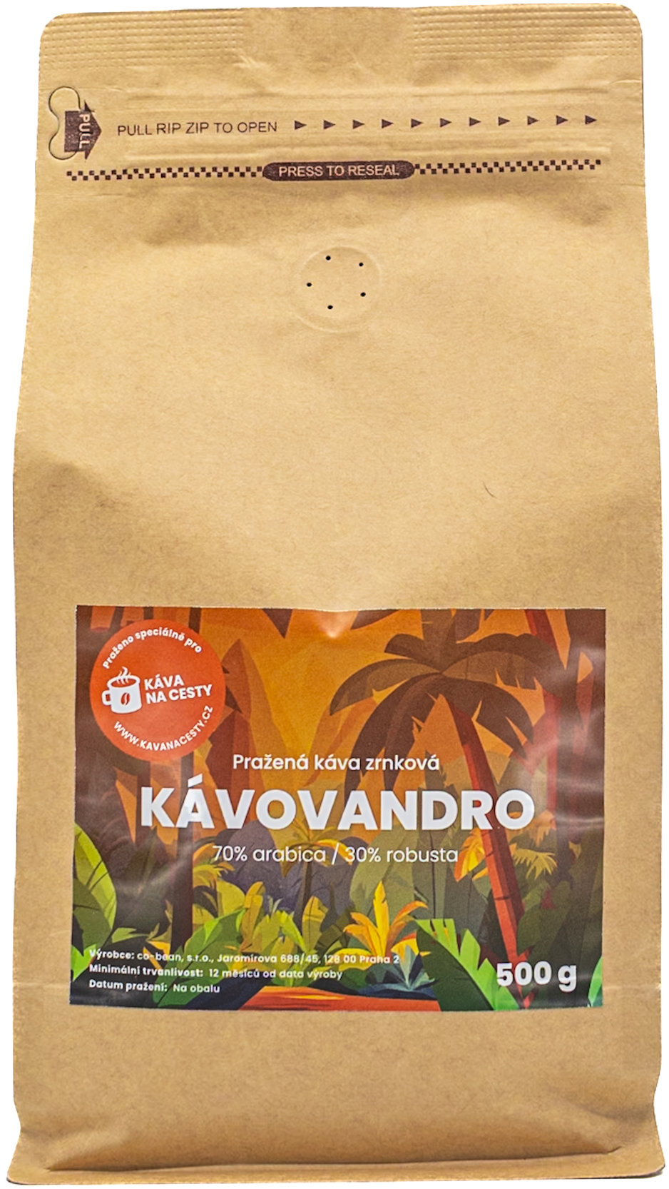 Káva na cesty Kávovandro 500 g