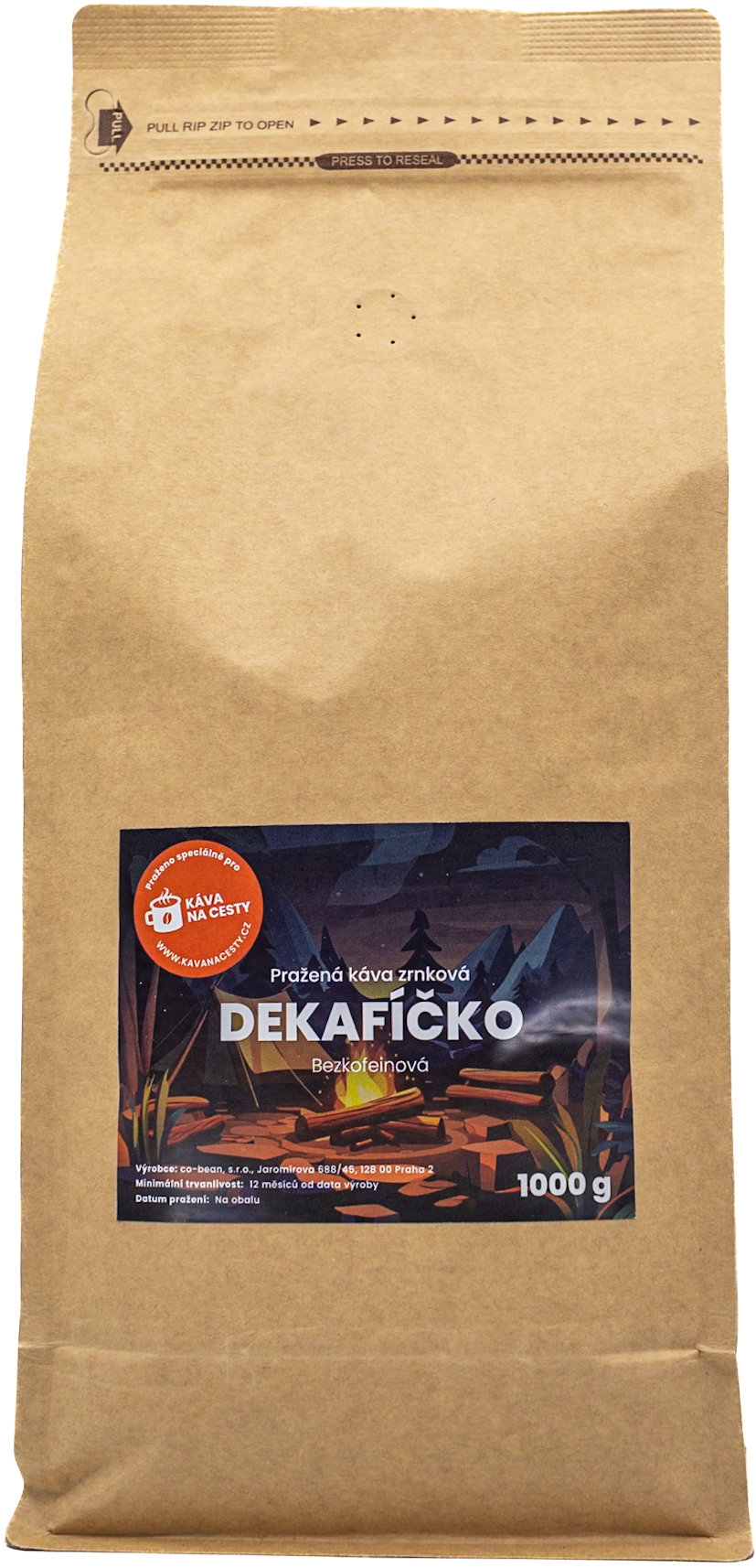 Káva na cesty Dekafíčko 1000 g