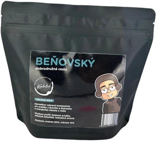 KÁVOHOLIK Beňovský, Espresso A/R, 90/10, 250 g, zrno
