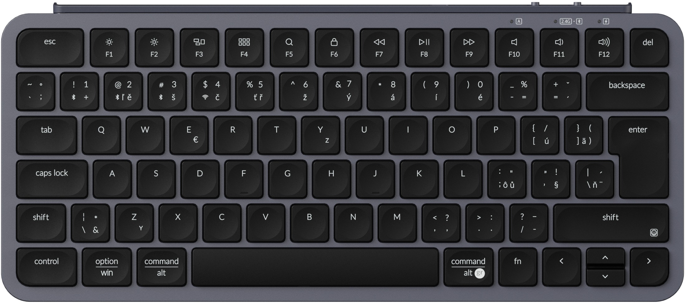 Keychron B1 Pro Wireless Keyboard – Space Gray, CZ/SK