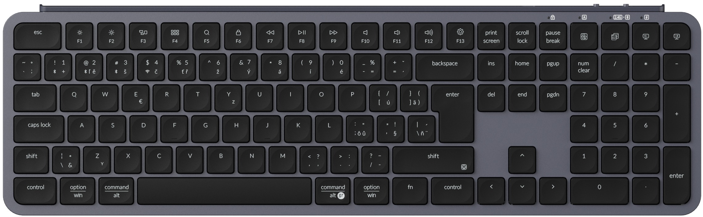Keychron B6 Pro Wireless Keyboard – Space Gray, CZ/SK