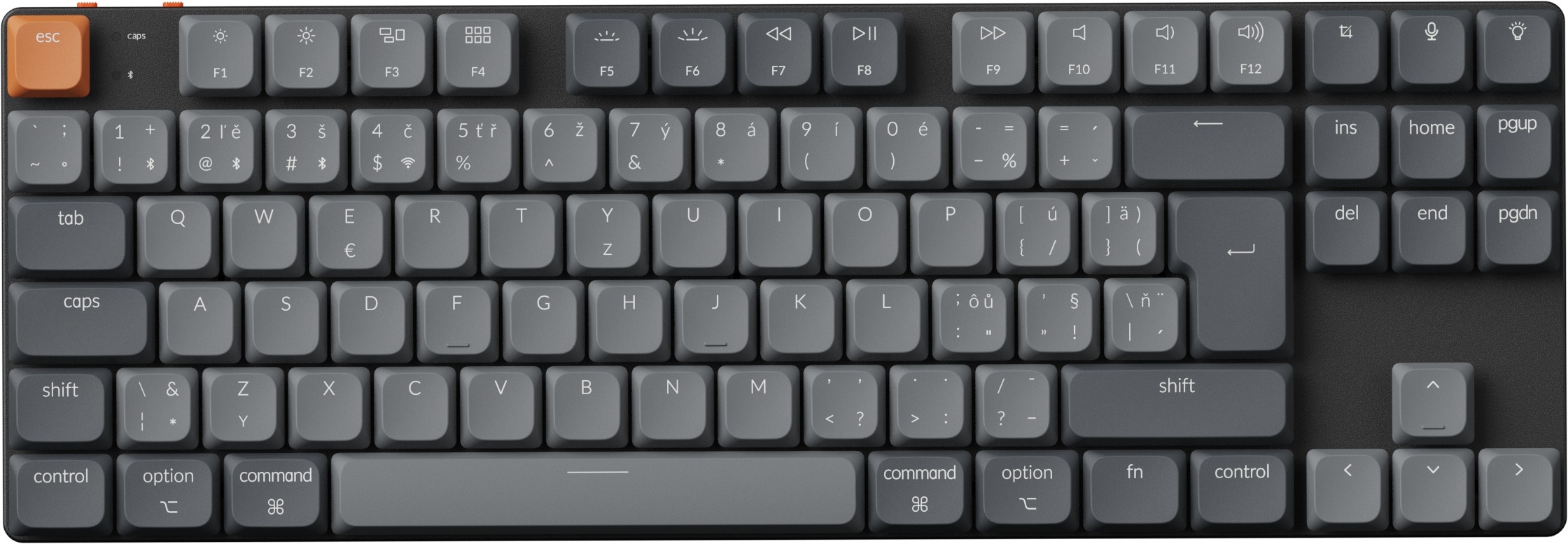Keychron K1 Max Swappable Gateron RGB Backlight Red Switch – CZ/SK