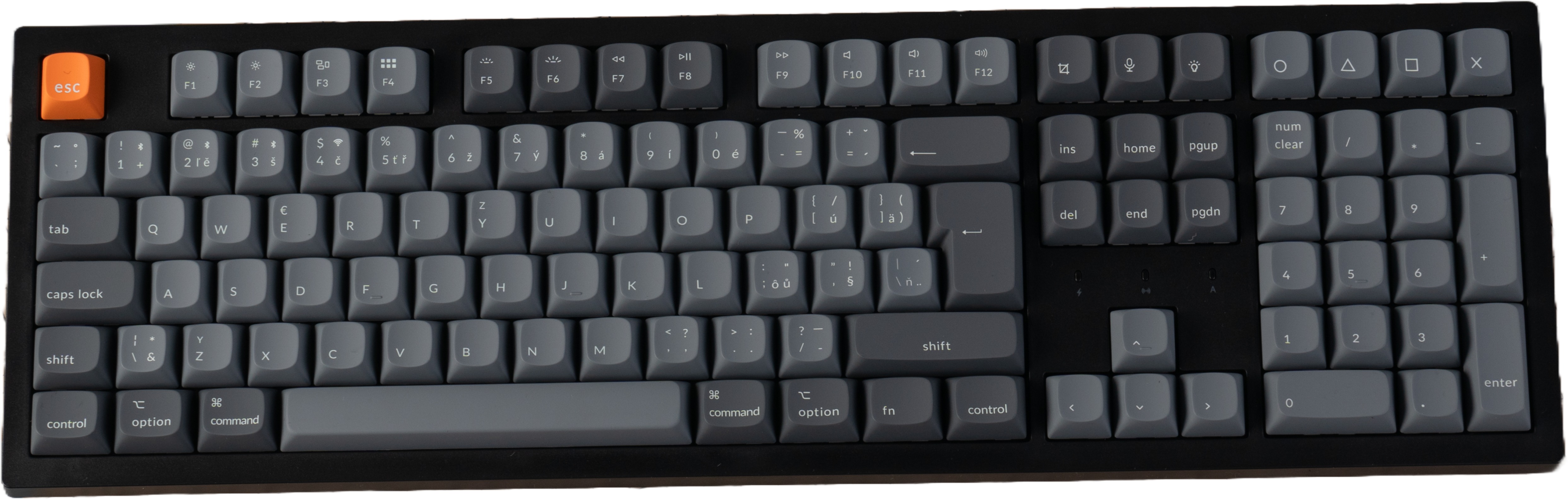 Keychron K10 Max Swappable RGB Backlight Brown Switch – Black, CZ/SK