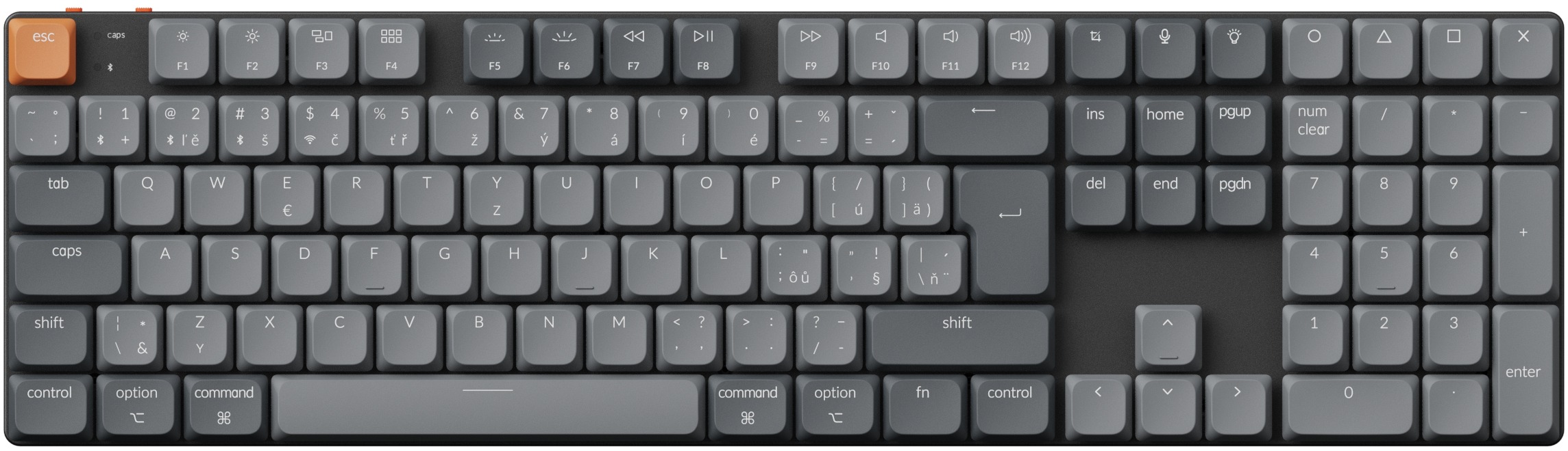Keychron K5 Max Swappable Gateron RGB Backlight Brown Switch – CZ/SK