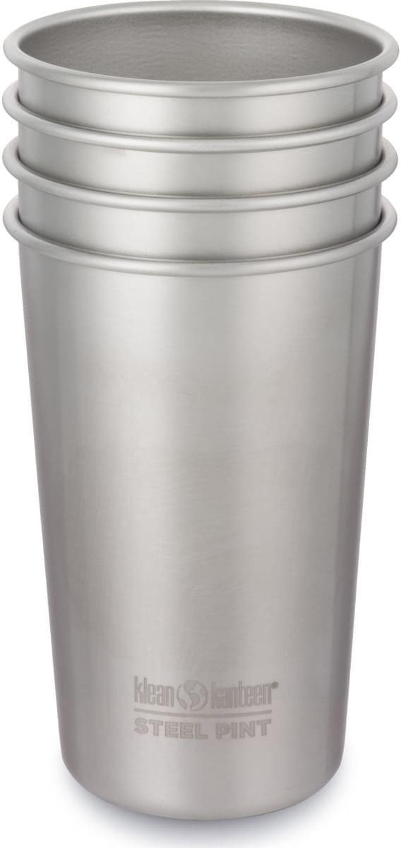 Klean Kanteen antikorové tégliky, brushed stainless, 4 ks, 473 ml