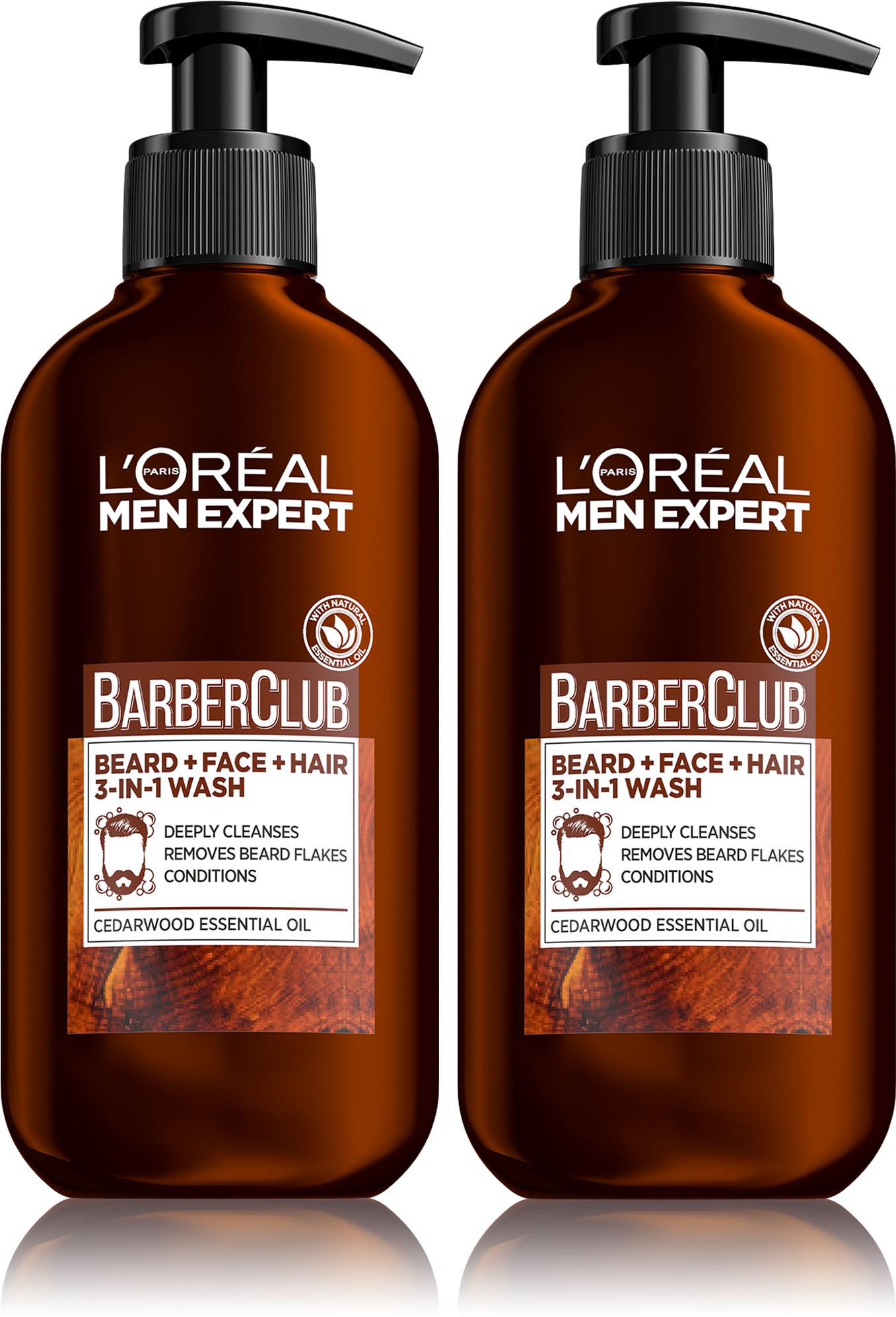 L'ORÉAL PARIS Men Expert Barber Club 3 v 1 Gél 2× 200 ml