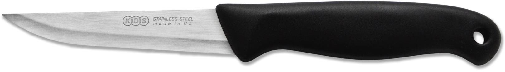 KDS Nôž kuchynský hornošpicatý 10 cm, čierny