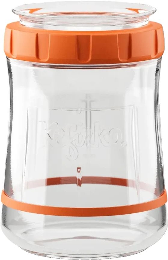 Kefirko Fermentor kváskového cesta, objem 900 ml, oranžový