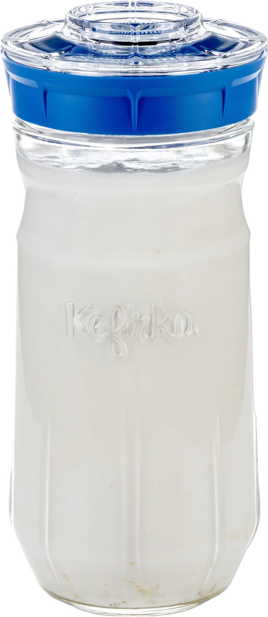 Kefirko Kefírový kombucha fermentor a pestovateľská nádoba na klíčky, objem 1400 ml, modrý