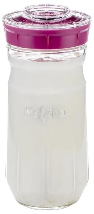 Kefirko Kefírový kombucha fermentor a pestovateľská nádoba na klíčky, objem 1400 ml, ružový