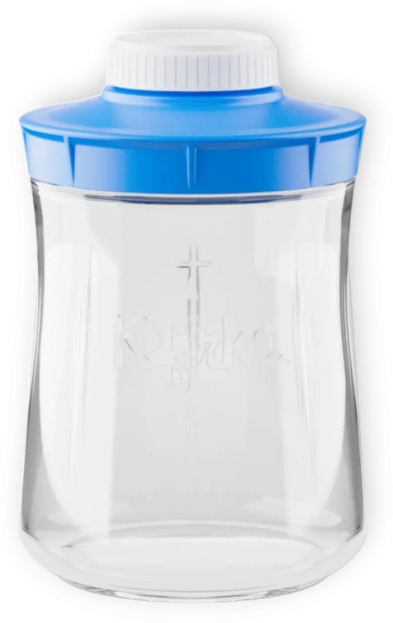 Kefirko Nádoba na druhú fermentáciu, objem 900 ml, modrá