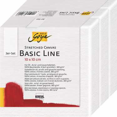 KREUL Basic Line 10 x 10 cm - sada 3 ks