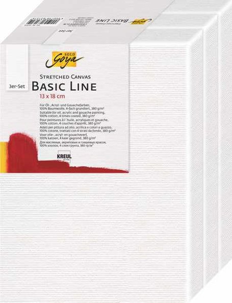 KREUL Basic Line 13 x 18 cm - sada 3 ks