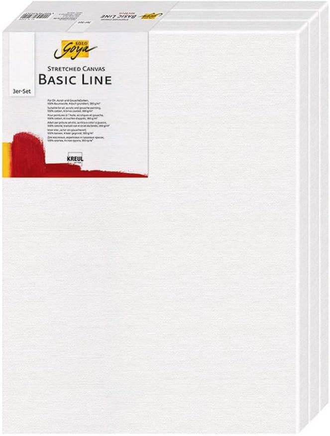 KREUL Basic Line 30 x 40 cm - sada 3 ks