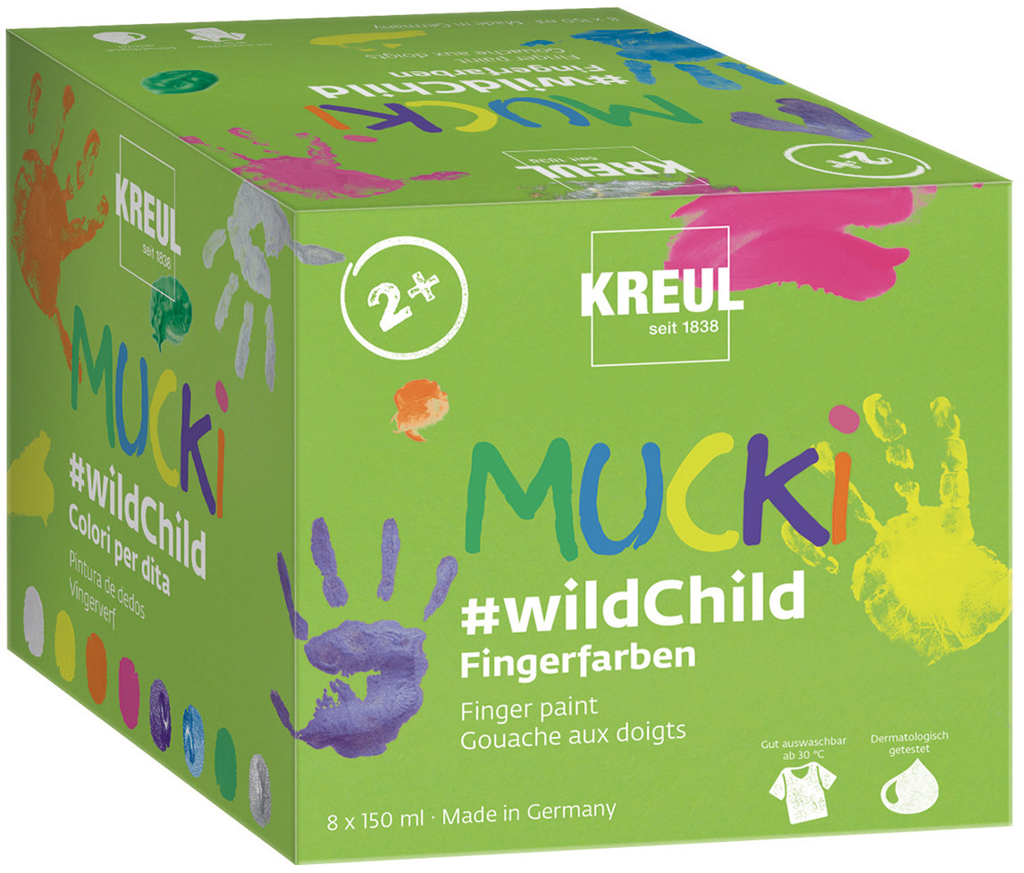 KREUL MUCKI Premium wildChild, 8 farieb, 8× 150 ml