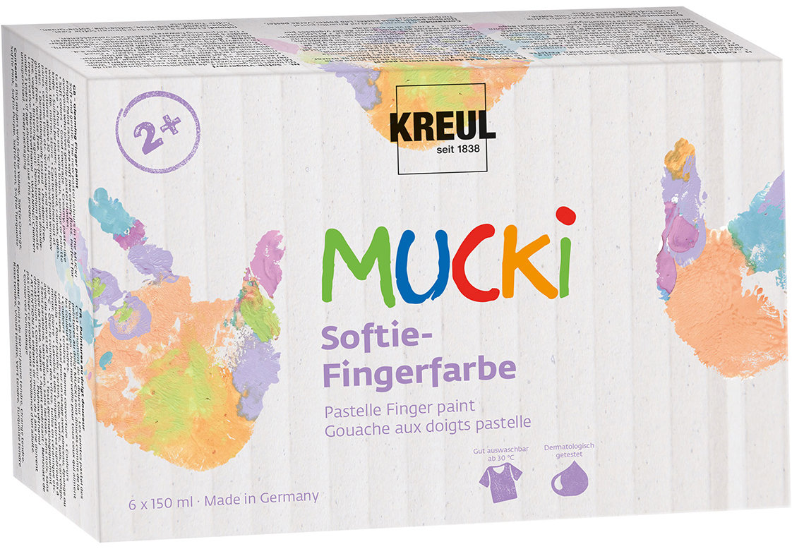 KREUL MUCKI SOFTIE, 6 farieb, 6× 150 ml