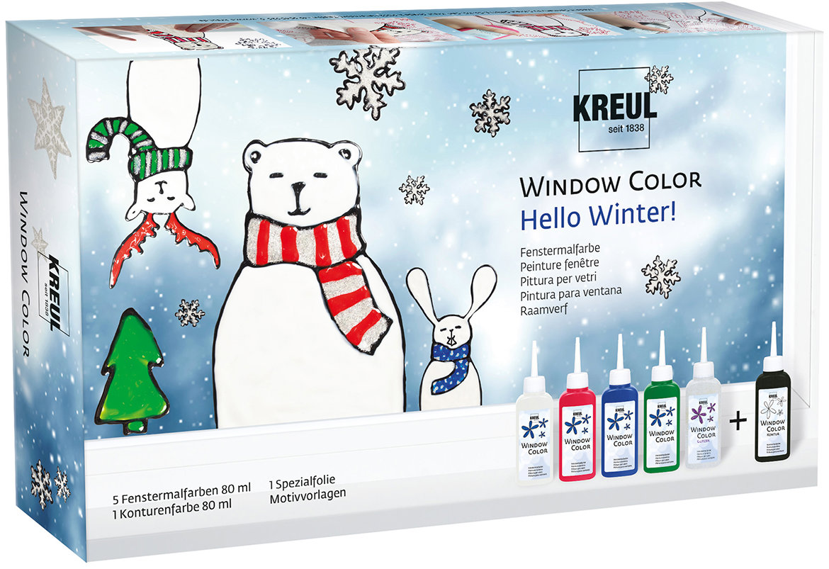 KREUL Hello Winter so šablónami, 5 + 1 farieb