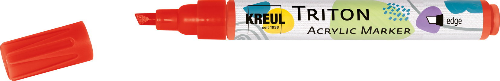 KREUL TRITON edge, 1 – 4 mm, červená rumelka