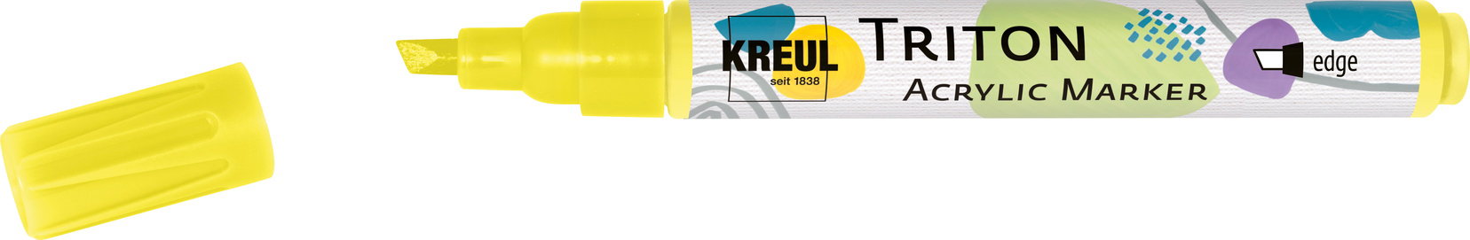 KREUL TRITON edge, 1 – 4 mm, neónovo žltý