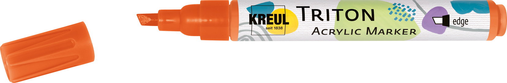 KREUL TRITON edge, 1 – 4 mm, tmavooranžový