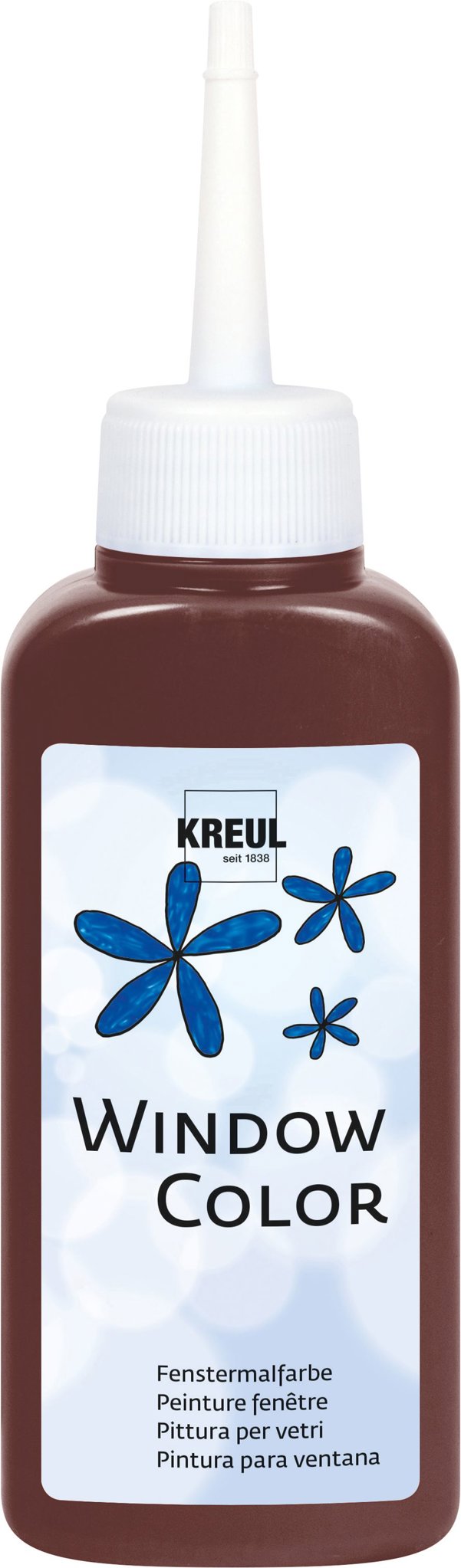 KREUL Window Color, Dark Brown, 80 ml