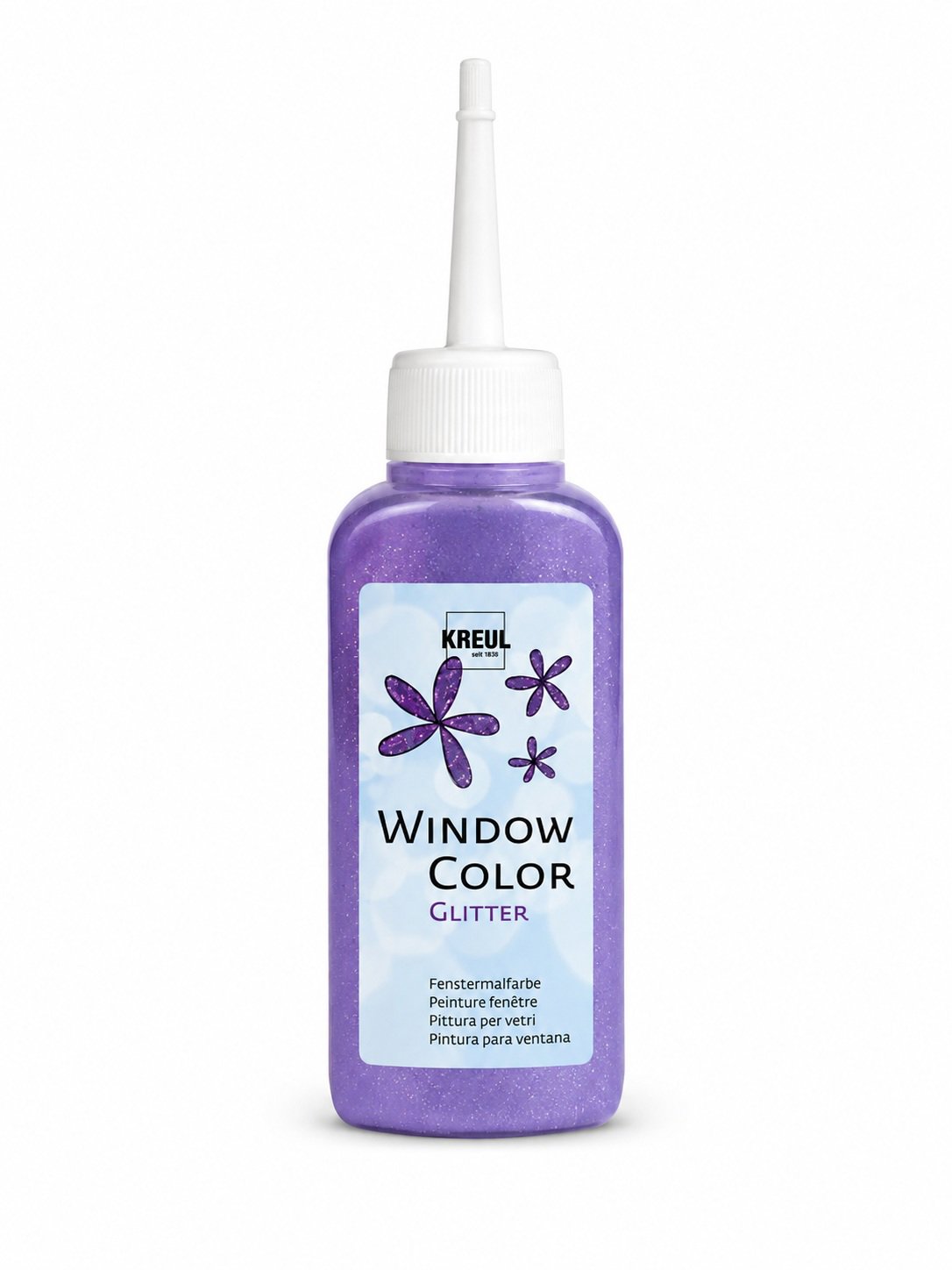 KREUL Window Color, Glitter-Violet, 80 ml