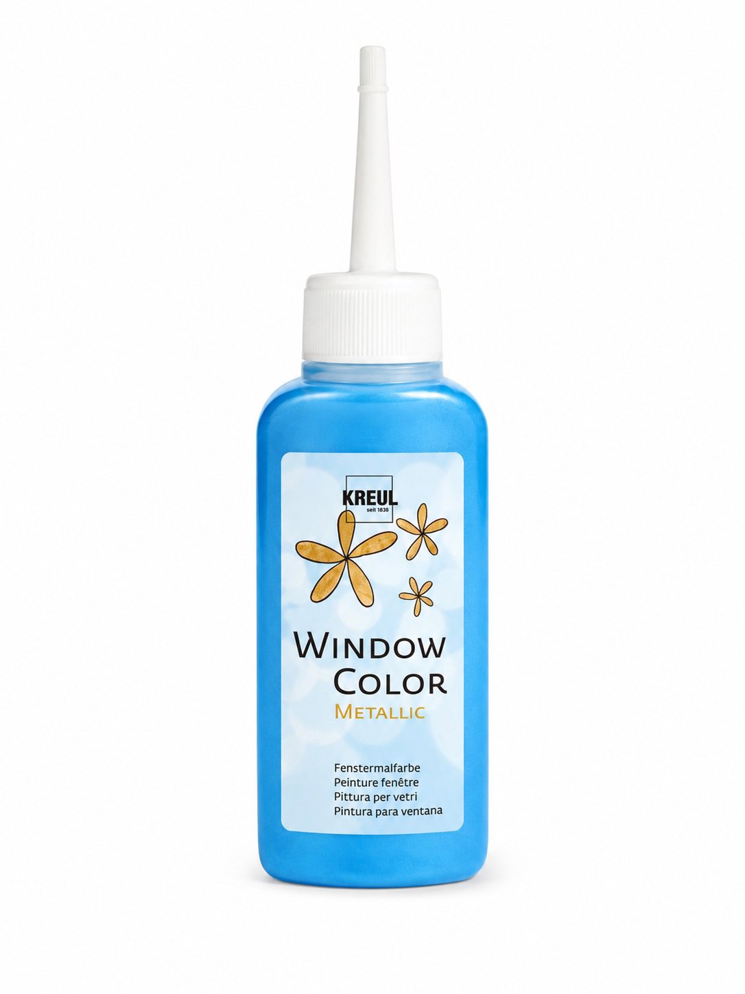 KREUL Window Color, Metallic-Blue, 80 ml