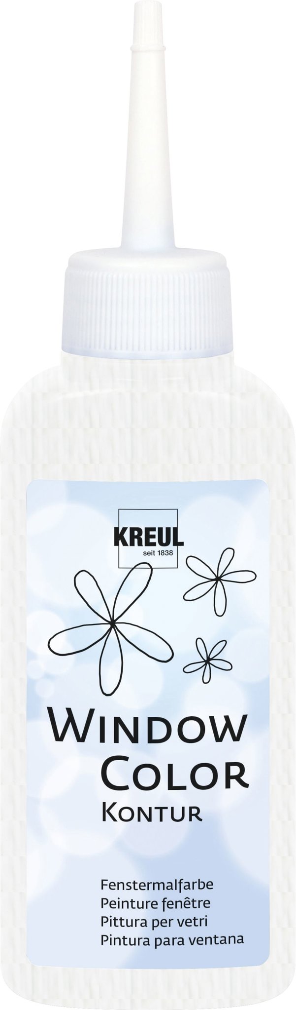 KREUL Window Color, kontúrovacia farba, White, 80 ml