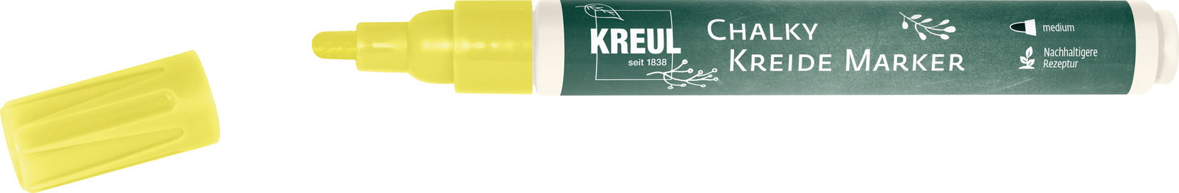 KREUL kriedový, médium, neónovo žltý