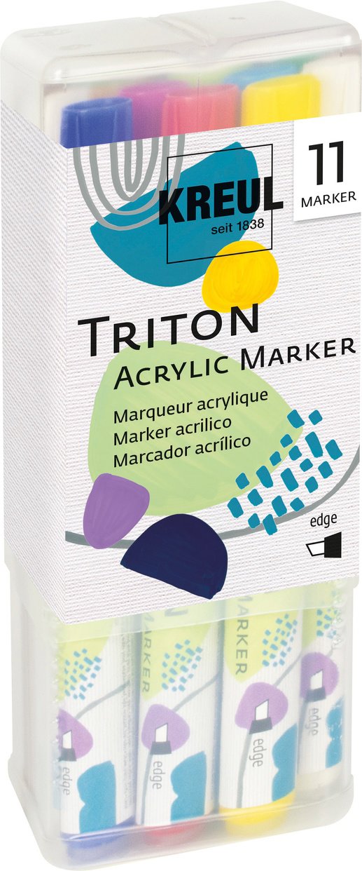 KREUL TRITON edge, 1 – 4 mm, 11 farieb
