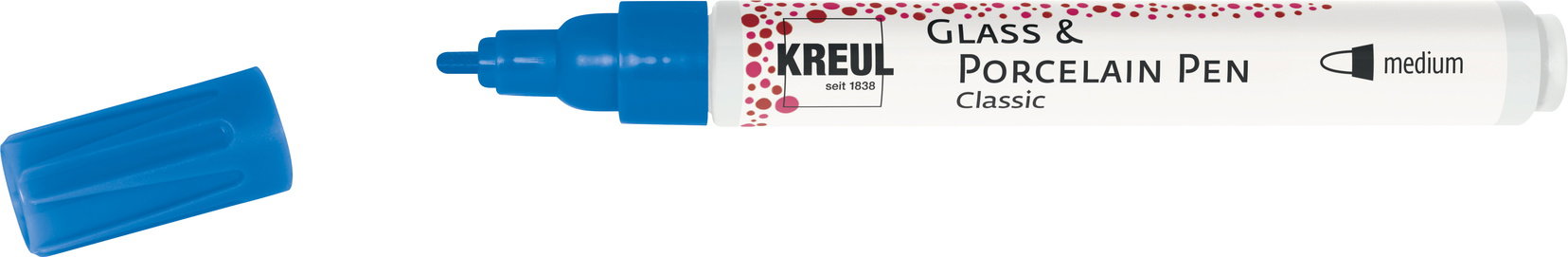 KREUL na sklo a porcelán CLASSIC, 2 – 4 mm, modrý