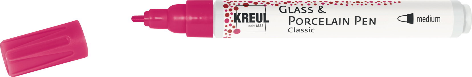 KREUL na sklo a porcelán CLASSIC, 2 – 4 mm, rumelkový