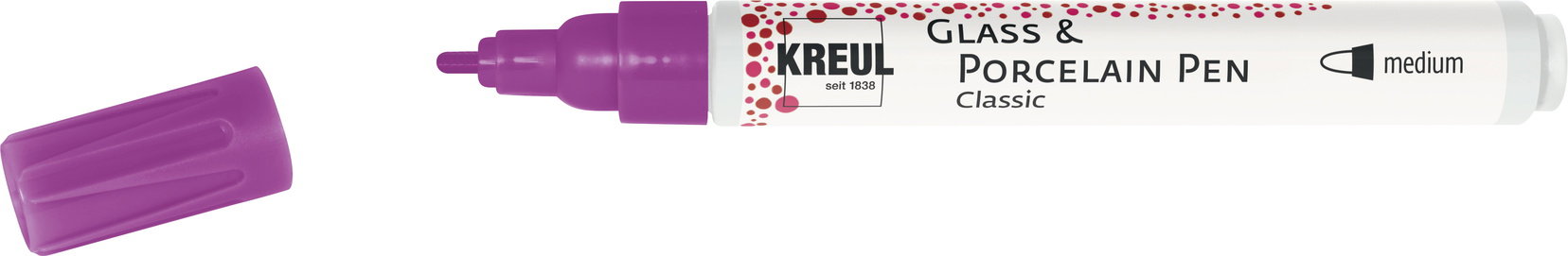 KREUL na sklo a porcelán CLASSIC, 2 – 4 mm, lila