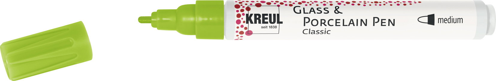 KREUL na sklo a porcelán CLASSIC, 2 – 4 mm, zelený