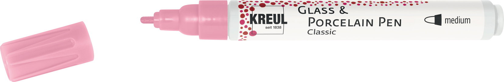 KREUL na sklo a porcelán CLASSIC, 2 – 4 mm, ružový