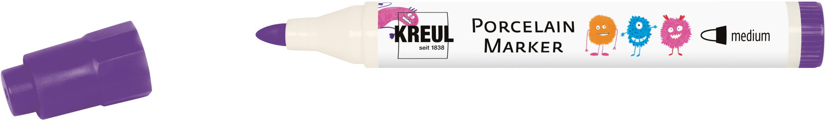 KREUL na sklo a porcelán, medium, fialový