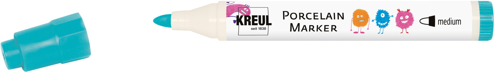 KREUL na sklo a porcelán, medium, tyrkysový