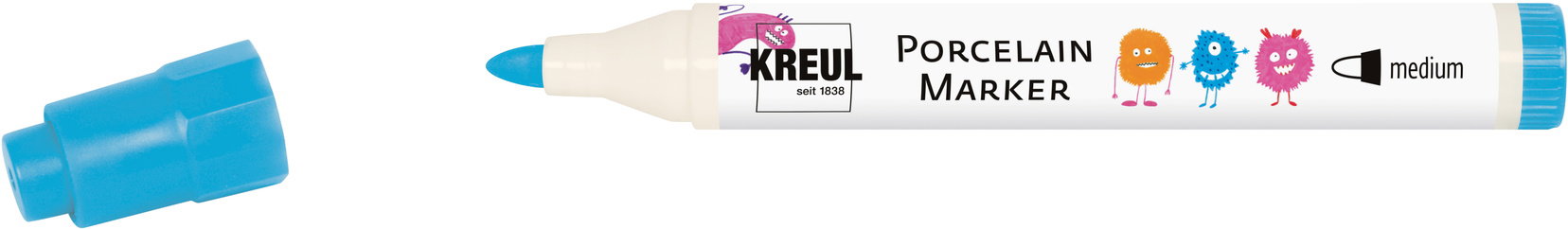 KREUL na sklo a porcelán, medium, světle modrý