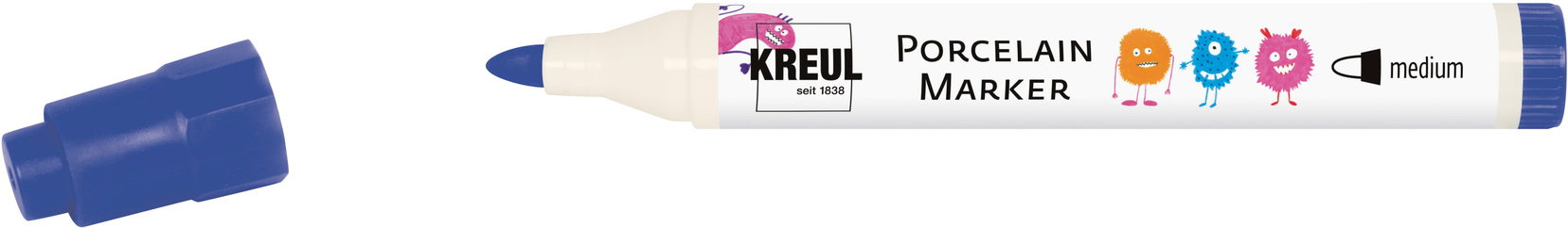 KREUL na sklo a porcelán, medium, tmavě modrý