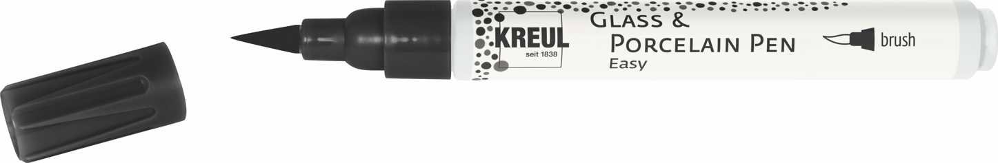 KREUL na sklo a porcelán, štětcový, černý