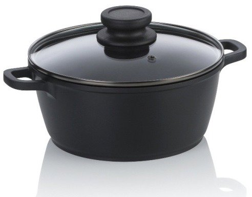 KELA Atura Hrniec čierny 20 cm 1,7 l liaty hliník
