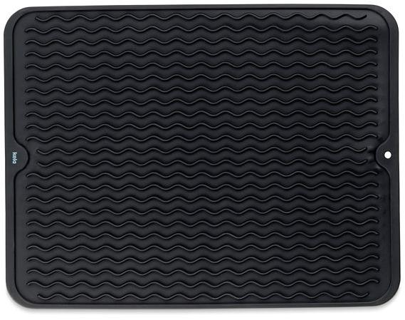 KELA RENA Odkvapkávač na riad, silikón KL-11509, čierny