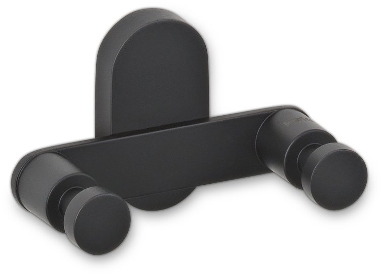 KELA Dvojháčik ALESSIO nehrdzavejúca oceľ 18/10 čierny 10 × 5 × 6 cm