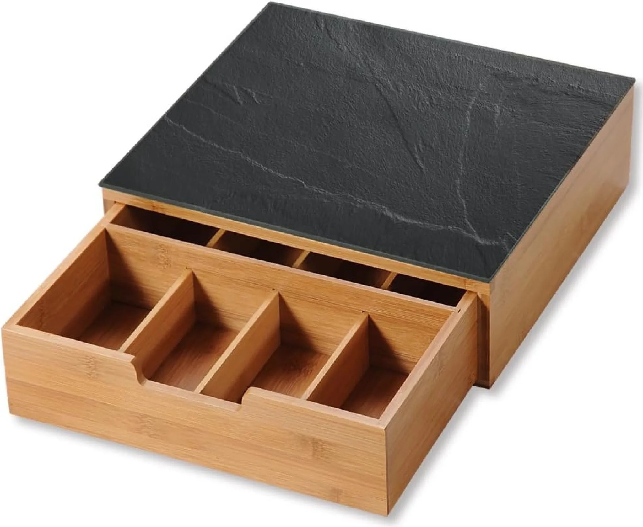 Kesper Box na kávové kapsuly/čajové vrecúška, Bambus