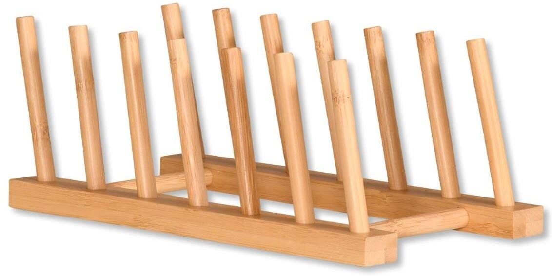KESPER Stojan na 6 tanierov, 25 × 14 × 9,7 cm, bambus