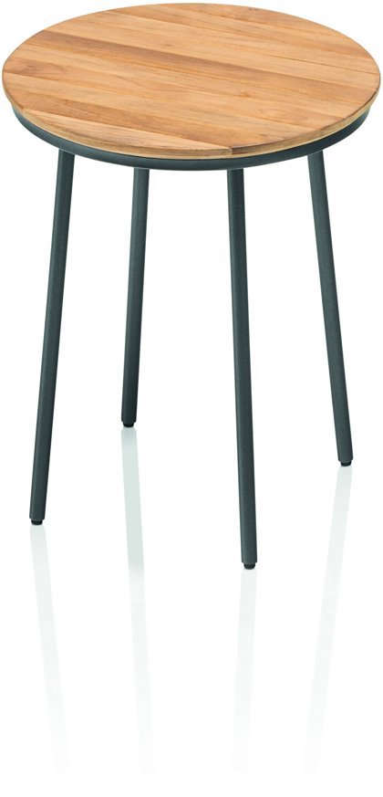 KETTLER Stolík TRIBE 40 cm, antracit/teak