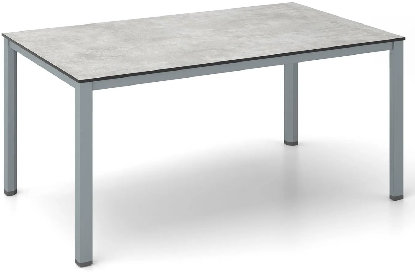KETTLER Jedálenský hliníkový stôl CUBIC, strieborný/antacit/KETTALUX