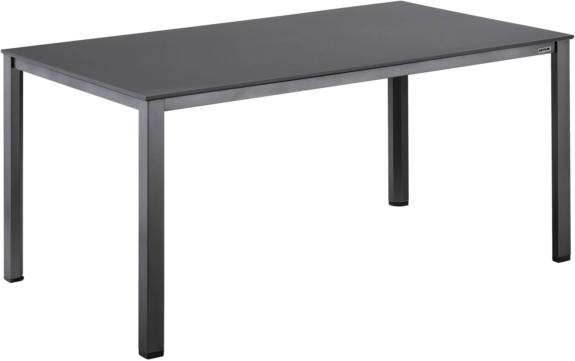 KETTLER Jedálenský hliníkový stôl CUBIC, antracit/antacit/KETTALUX